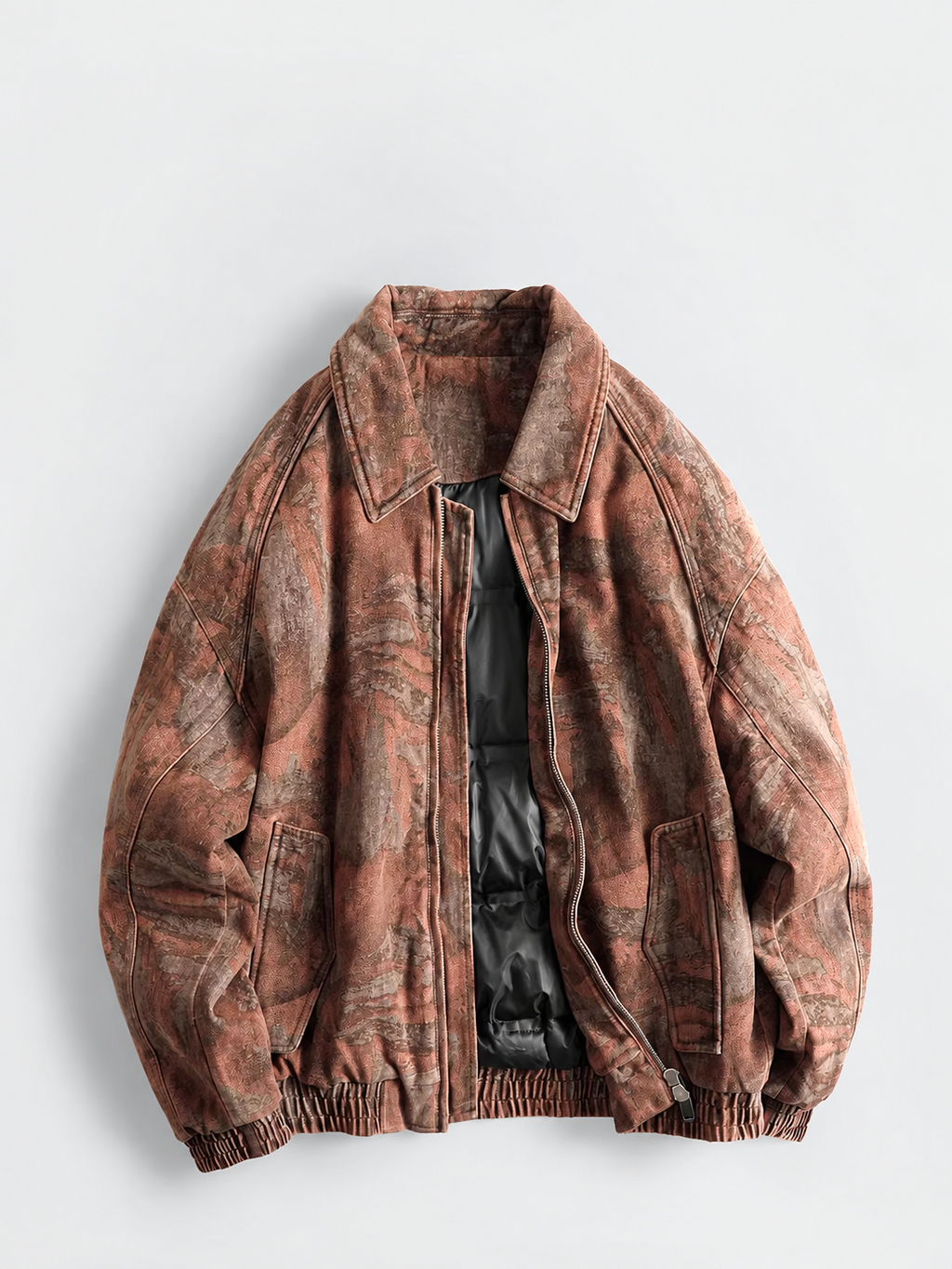 Riven Vintage-Wash Down Bomber Jacket