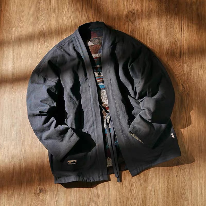 Reversible Padded Kimono Jacket