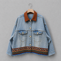 Boho Trim Reworked Denim Jacket