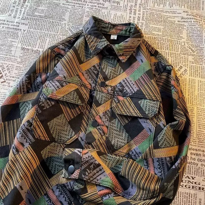 Alden Heavyweight Geometric Shirt Jacket