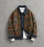 Aztec Denim Patchwork Jacket