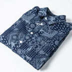 Indigo Paisley Patchwork Shirt