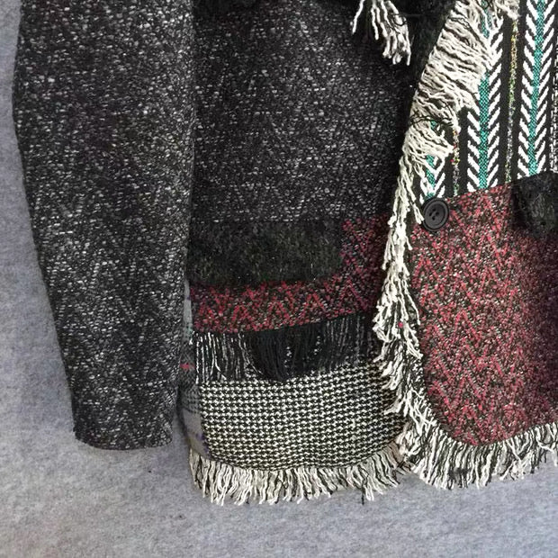Patchwork Tweed Blazer