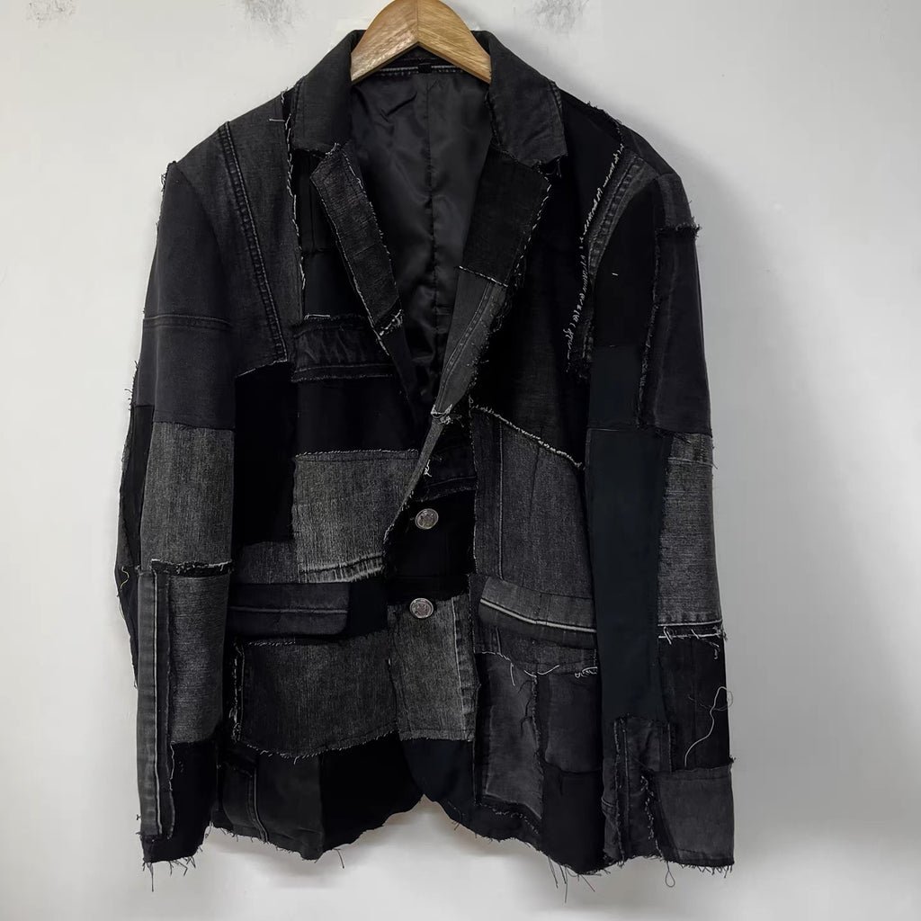 Midnight Patchwork Blazer
