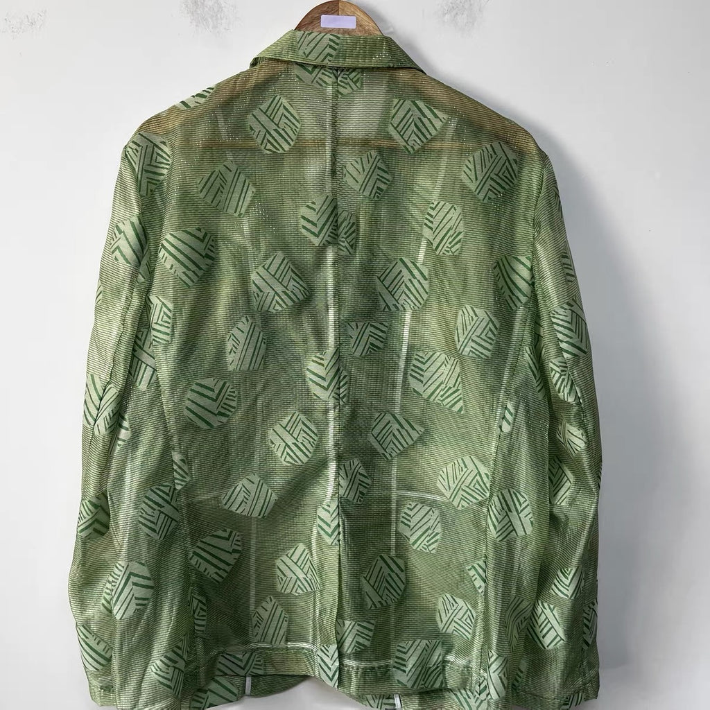 Sage Mosaic Blazer  - One-of-a-kind