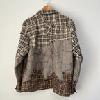 Crosscut Patchwork Plaid Shirt