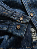 Vintage Pinstripe 100% Cotton Work Shirt