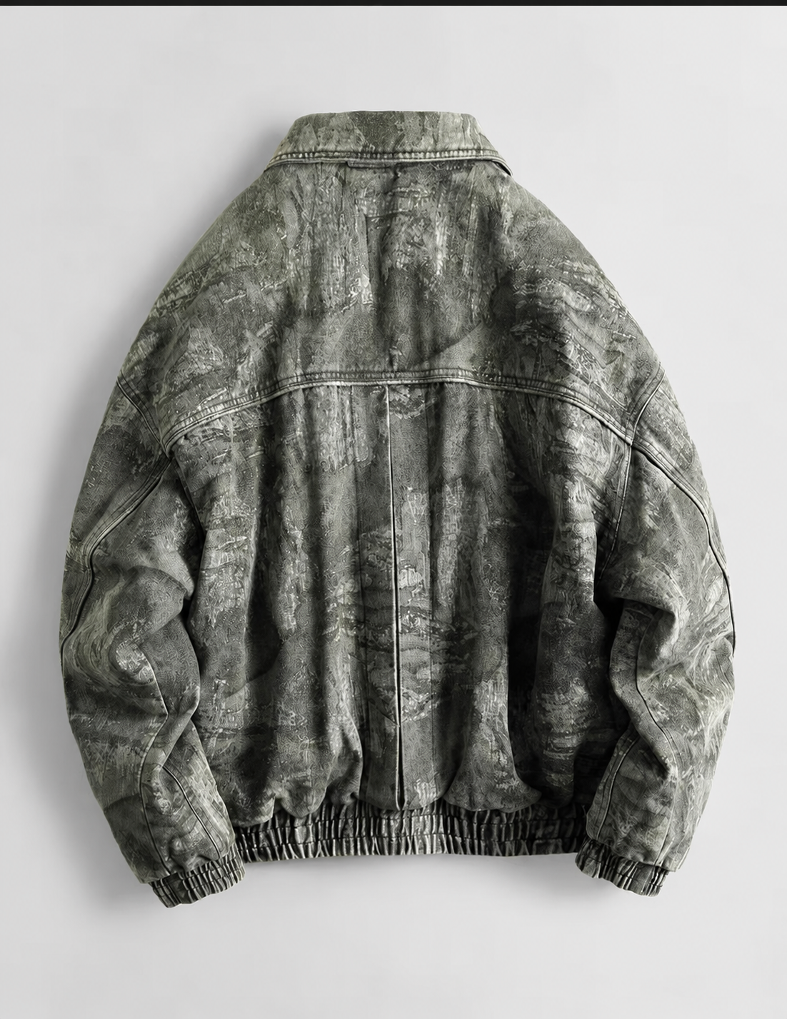 Riven Vintage-Wash Down Bomber Jacket
