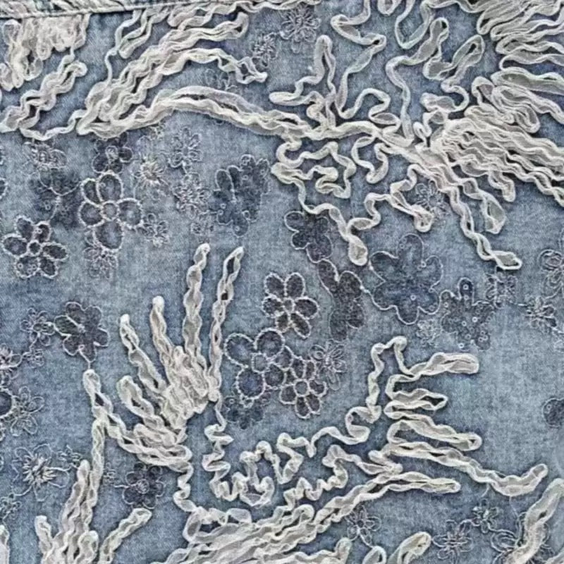 Frost Vine Reworked Denim Jacket