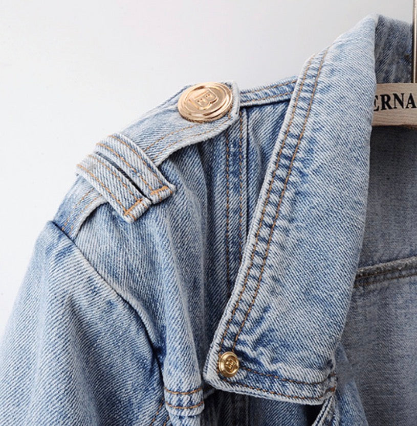 Cropped Biker Jacket