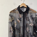 Celeste Sheer Embroidered Shirt