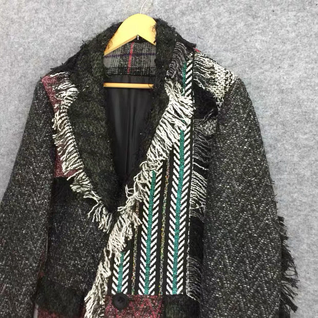 Patchwork Tweed Blazer