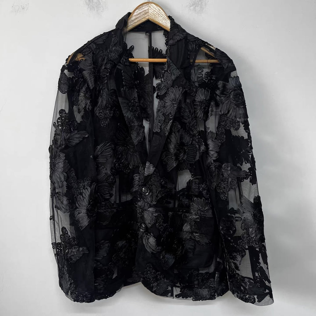 Midnight Bloom Blazer