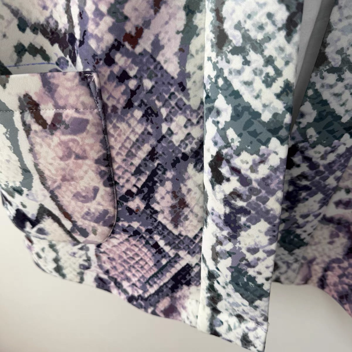 Serpentine Print Kimono Jacket