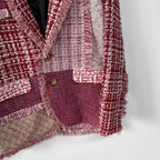 Rose Tweed Patchwork Blazer