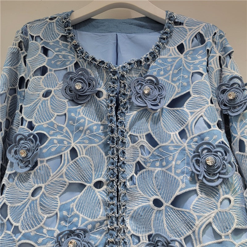 Camellia Reworked Lace Jacket