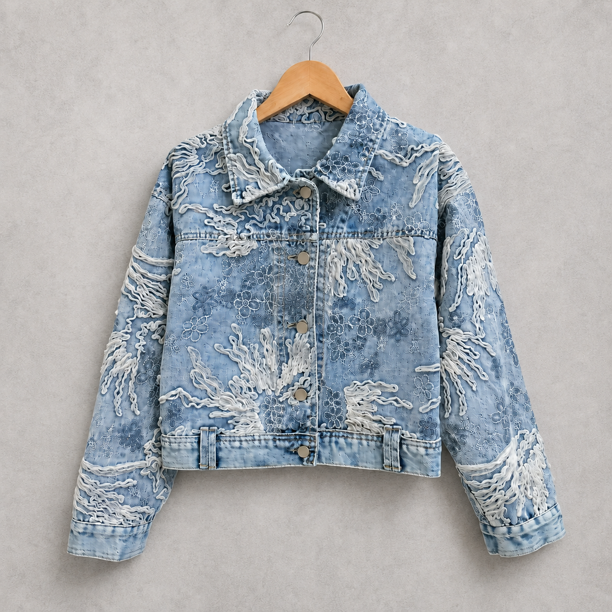 Frost Vine Reworked Denim Jacket