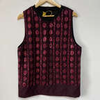 Burgundy Sequin Tank Top