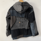 Upcycled Rift Patchwork Denim Hoodie