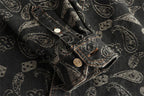 Washed Paisley Denim Shirt