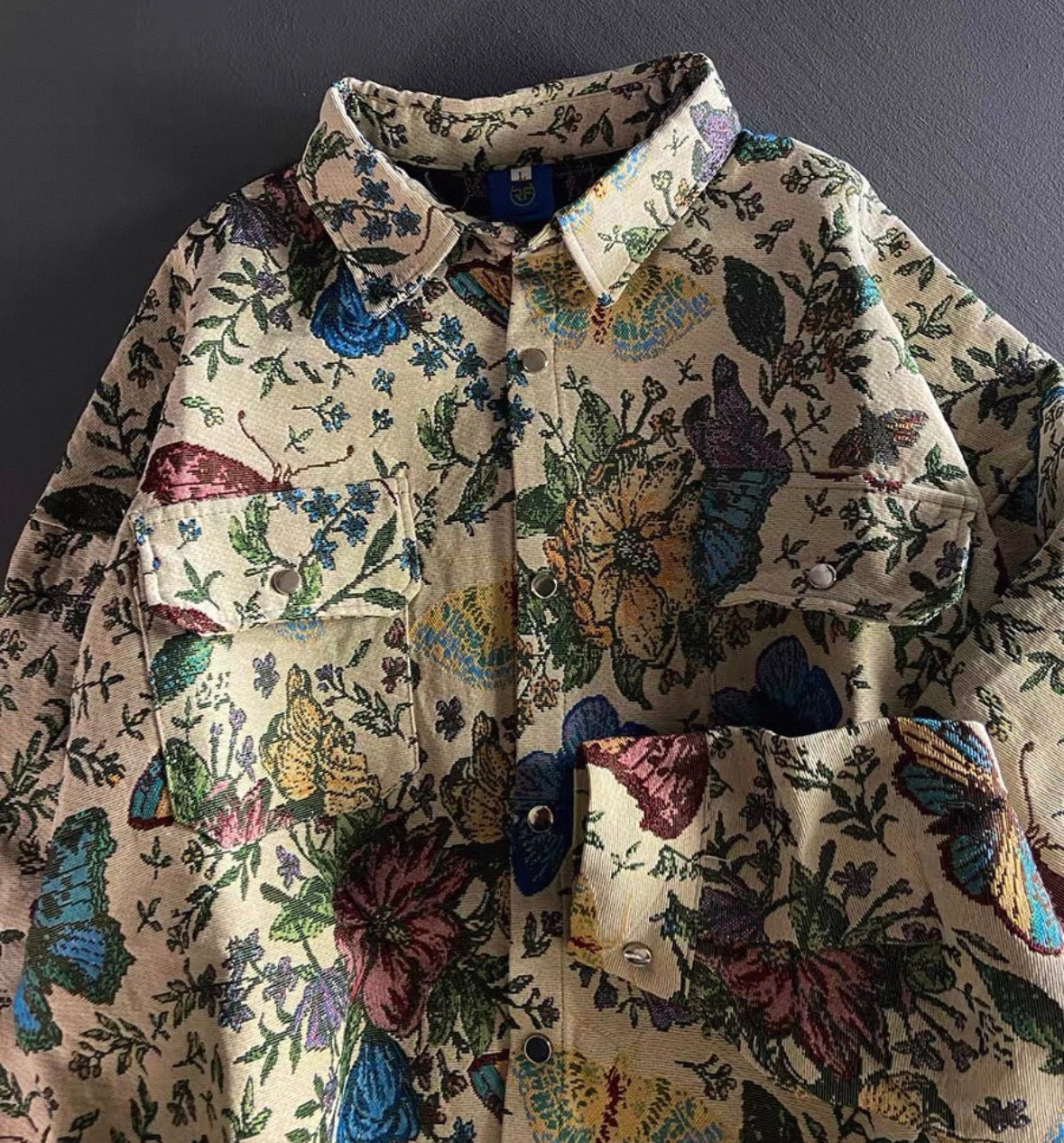 Butterfly Jacquard Art Jacket