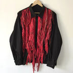 Crimson Fringe Shirt