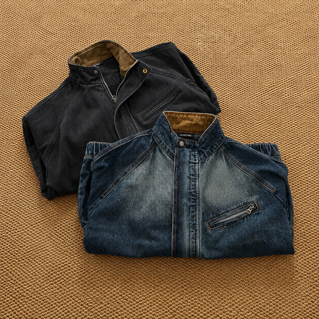Mason Washed Denim Utility Jacket
