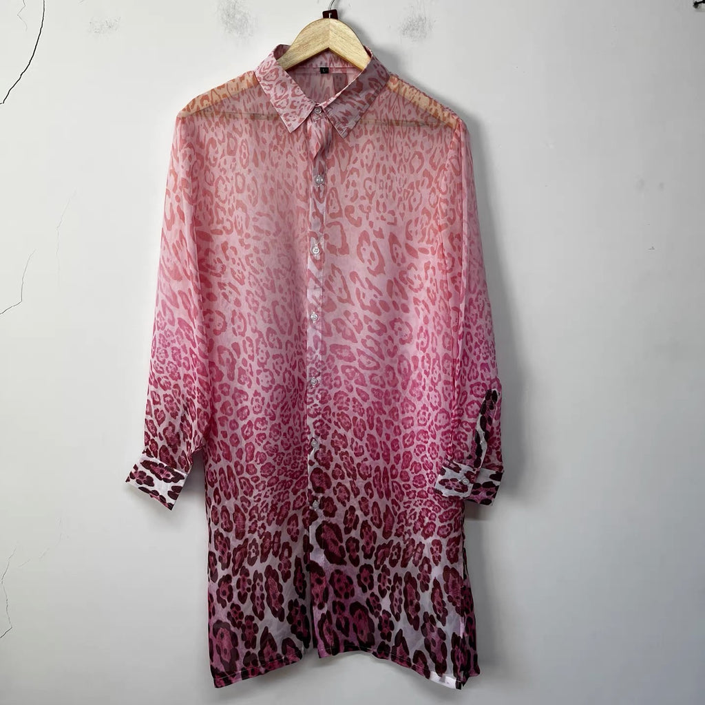 Rosie Leopard Long Shirt