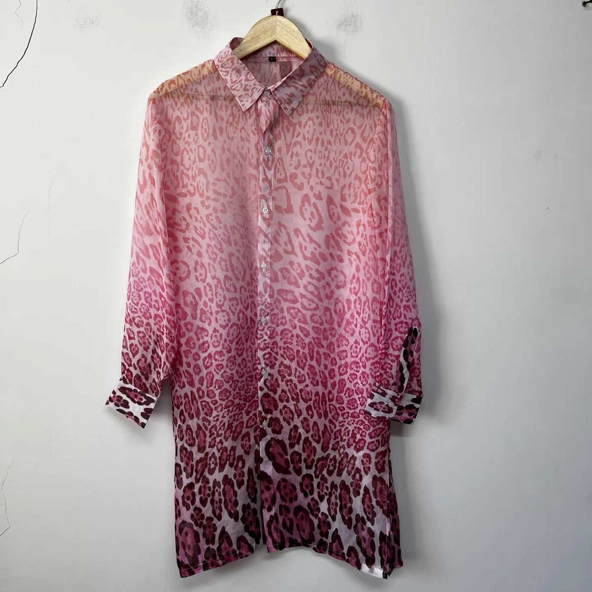 Rosie Leopard Long Shirt