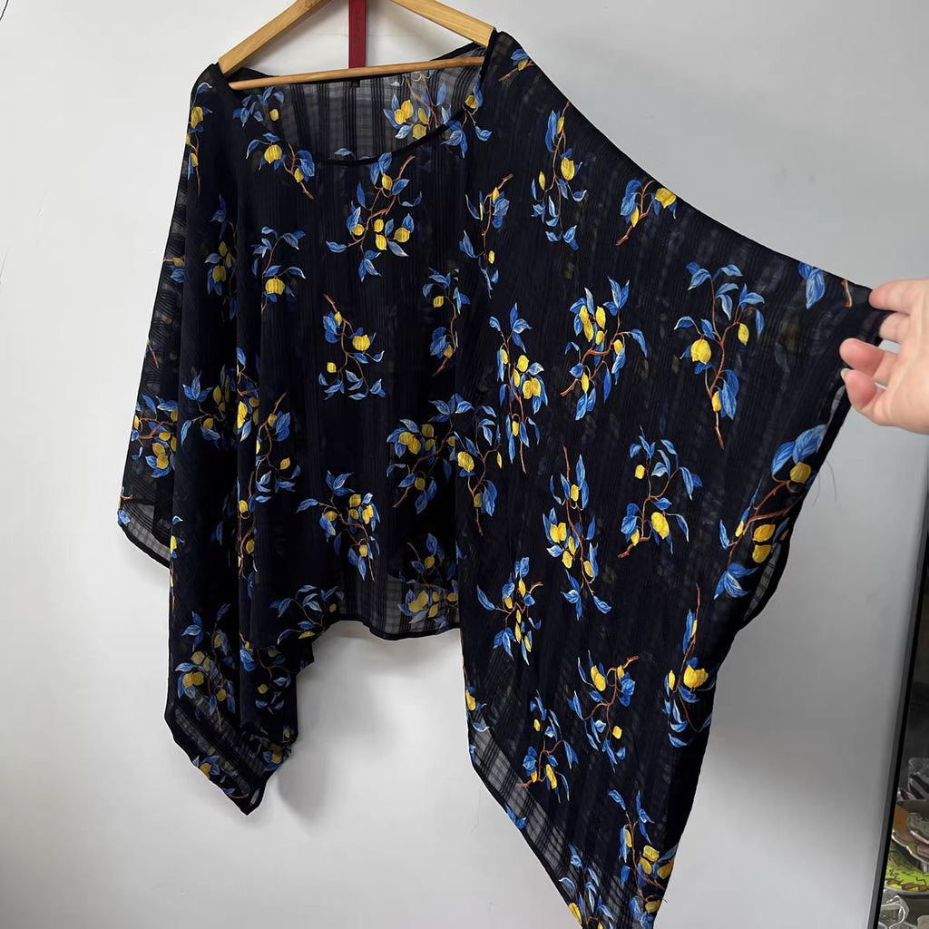 Solene Floral Poncho Top