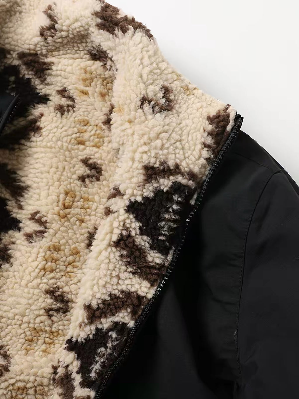 Reversible Sherpa Windbreaker Jacket
