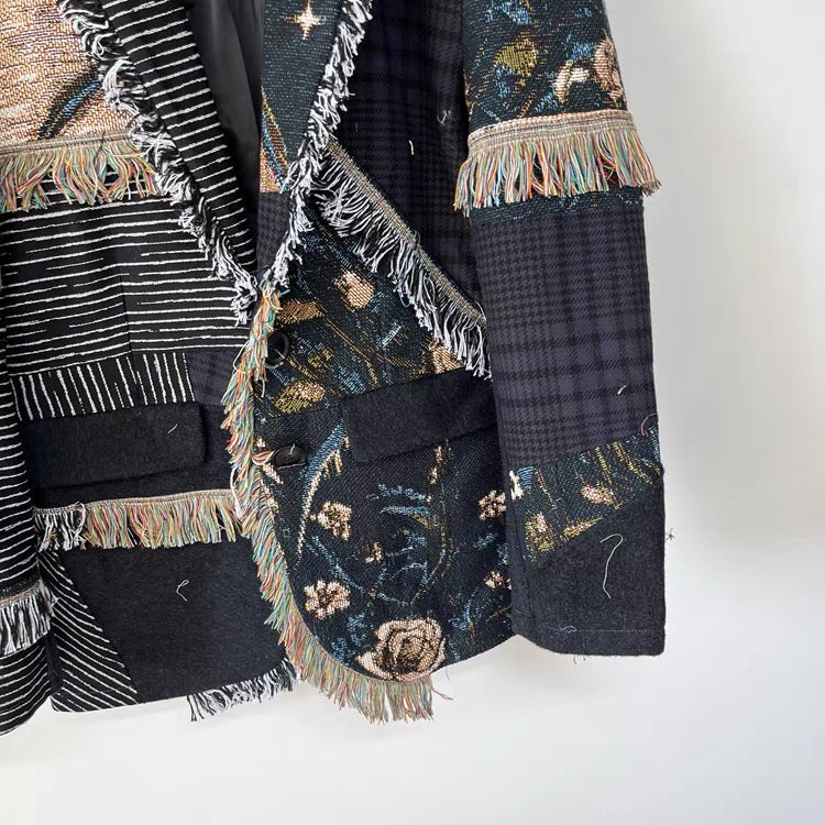 Nightfall Patchwork Blazer- One of a Kind