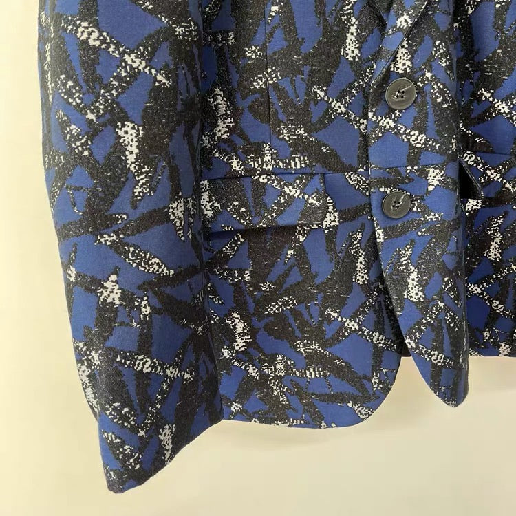 Cobalt Mosaic Blazer