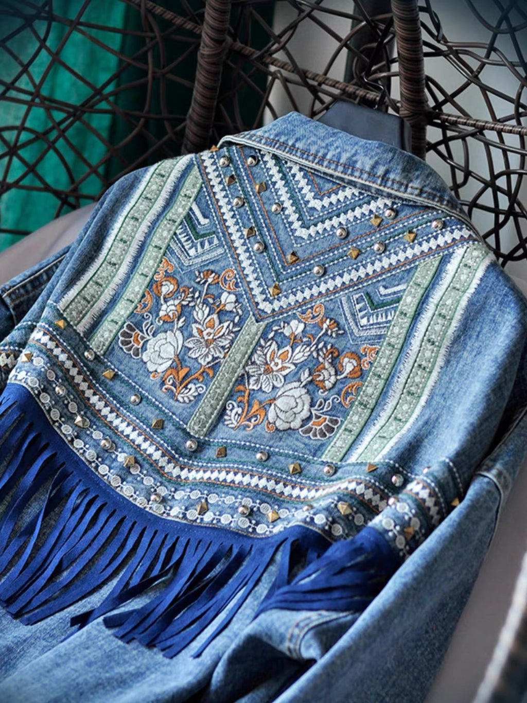 Rowan Rework Fringe Denim Jacket