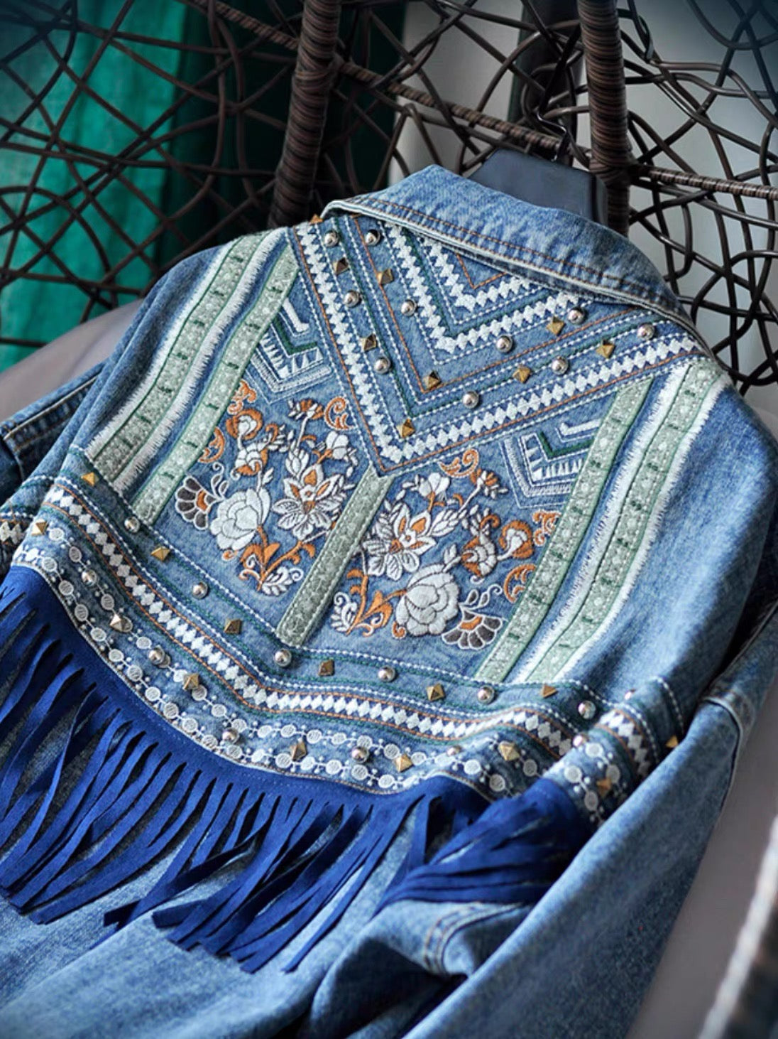 Rowan Rework Fringe Denim Jacket