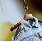 Halo Cutout Denim Jacket
