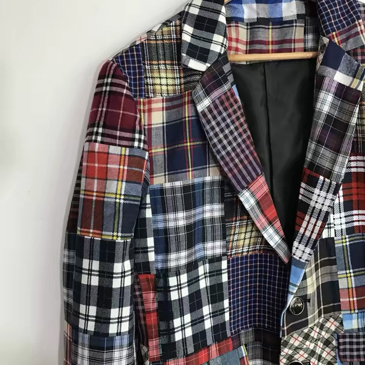 Harbor Patchwork Plaid Blazer