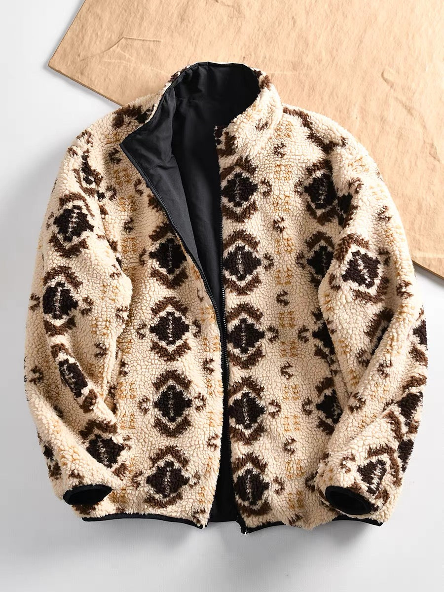 Reversible Sherpa Windbreaker Jacket