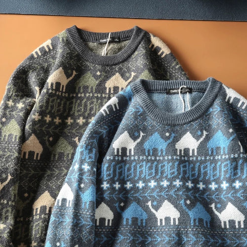 Animal Motif Knit Sweater