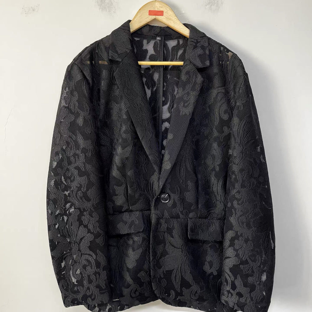 Velora Embroidered Lace Blazer