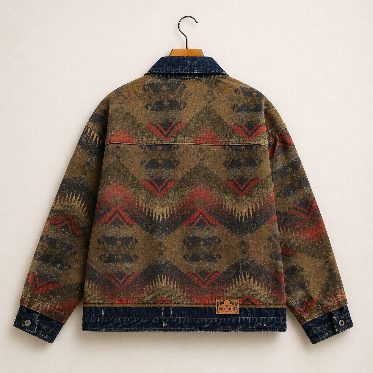 Aztec Denim Patchwork Jacket