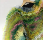 Moss Ruffle Art Top