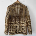 Baroque Organza Shirt Jacket