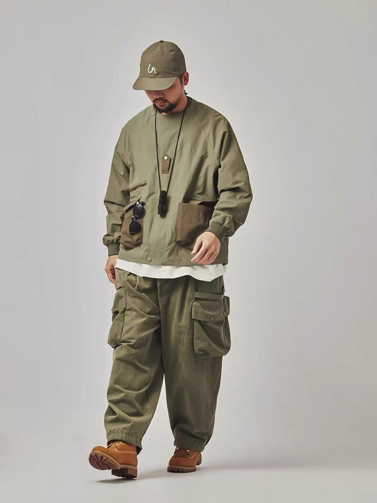 Olive Cargo Jacket