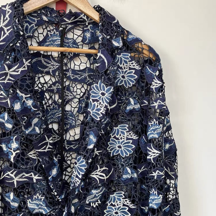 Floral Embroidered Lace Jacket