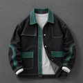 Color Block Patchwork Denim Jacket A16