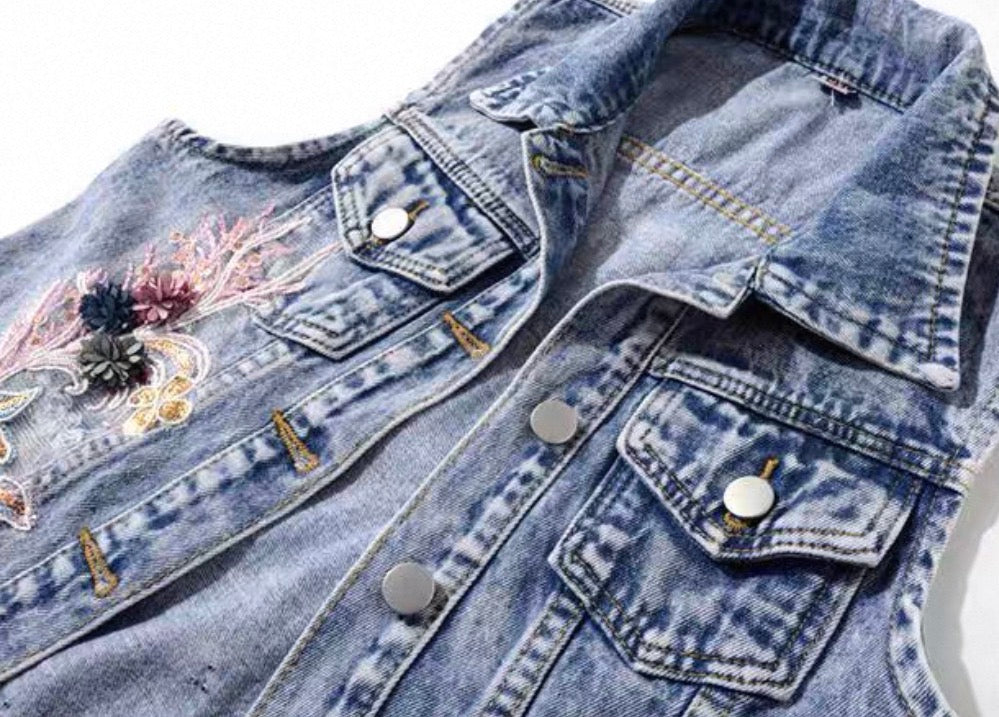 Violet Rework Denim Vest