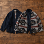 Reversible Padded Kimono Jacket