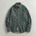 Stripe Cotton Work Shirt