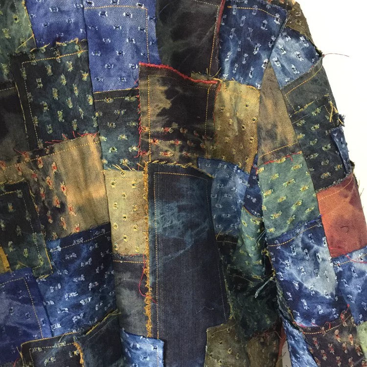 Artistic Quilted Patchwork Coat